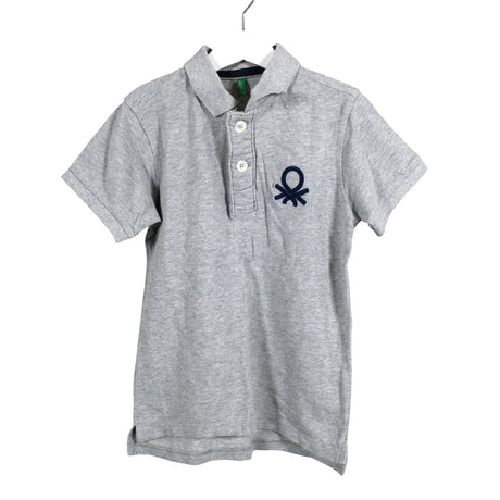 Unisex Benetton - Pikeepaita, koko 122 - 128 - Harmaa ()