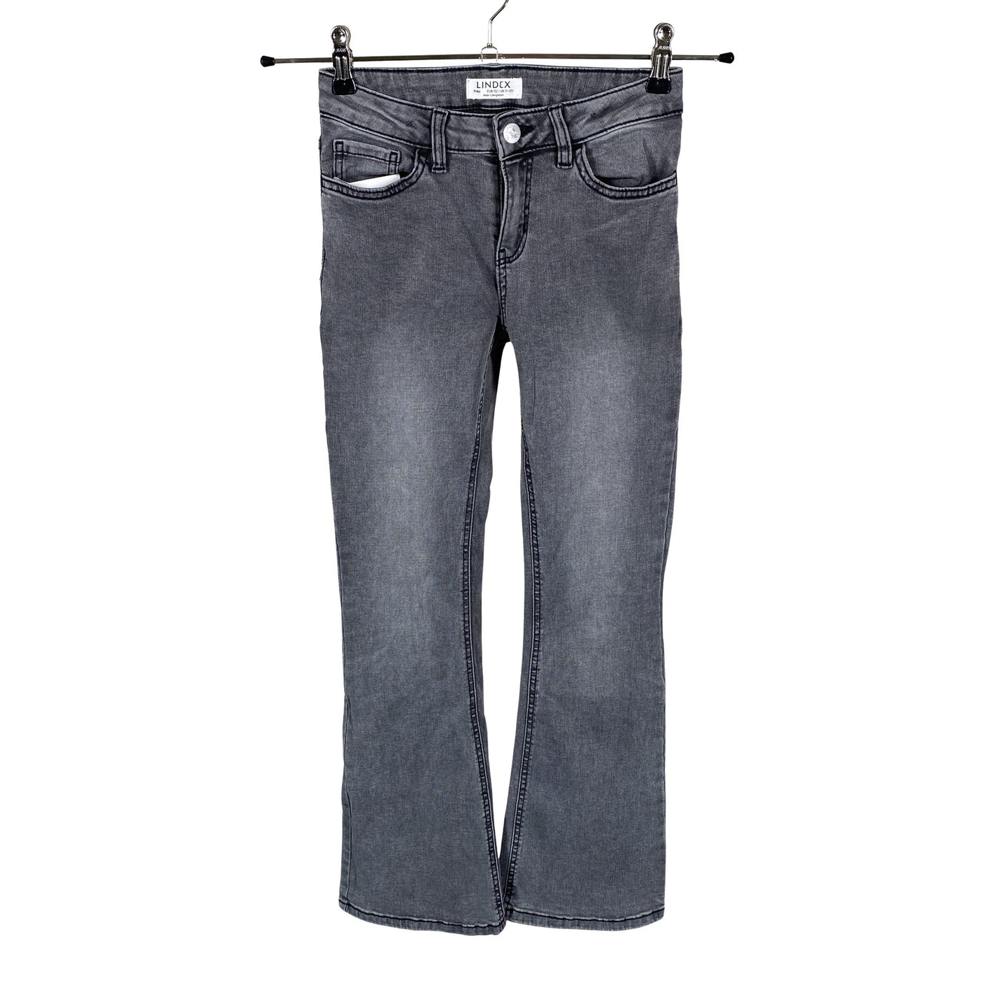Tyttöjen Lindex - Farkut, koko 146 - 152 - Harmaa (1)