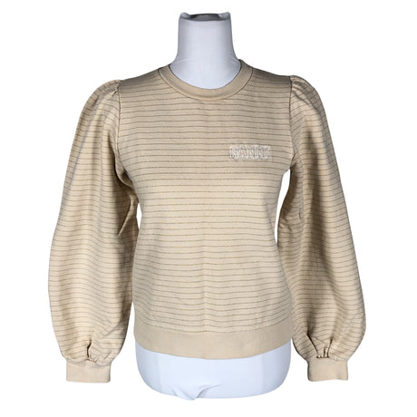 Naisten Ganni - Collegepaita, koko 36 - Beige ()