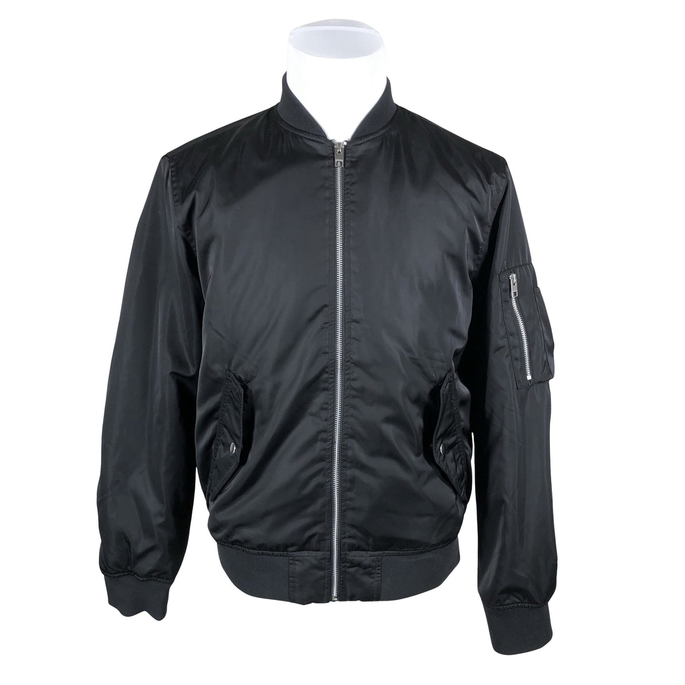 Miesten Jack & Jones - Kevyttoppatakki, koko M - Musta (1)