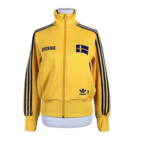 Naisten Adidas - Verryttelytakki, koko 40 - Keltainen ()