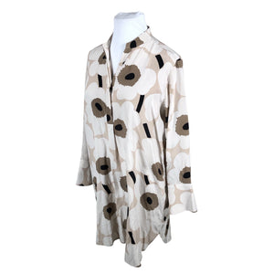 Naisten Marimekko - Sifonkimekko, koko 44 - Beige (3)