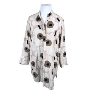 Naisten Marimekko - Sifonkimekko, koko 44 - Beige (1)