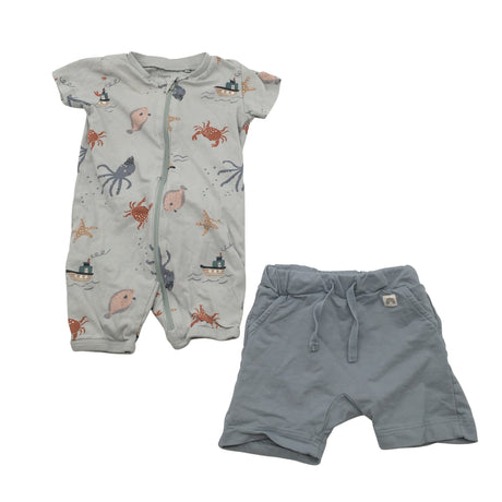 Unisex Lindex - Shortsihaalarit, koko 62 - 68 - Vaaleansininen ()