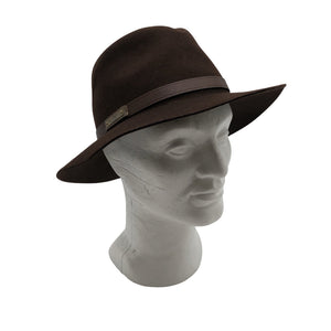 Miesten Fredrikson - Hattu, koko 58 - 60 cm - Ruskea (1)