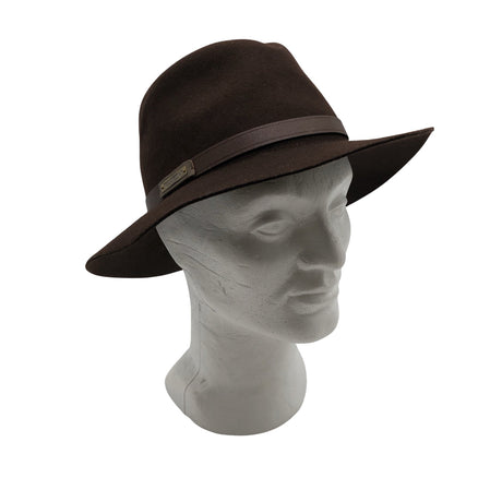 Miesten Fredrikson - Hattu, koko 58 - 60 cm - Ruskea ()