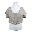 Naisten AmourLinen - Lyhythihainen pusero, koko 42 - Beige ()