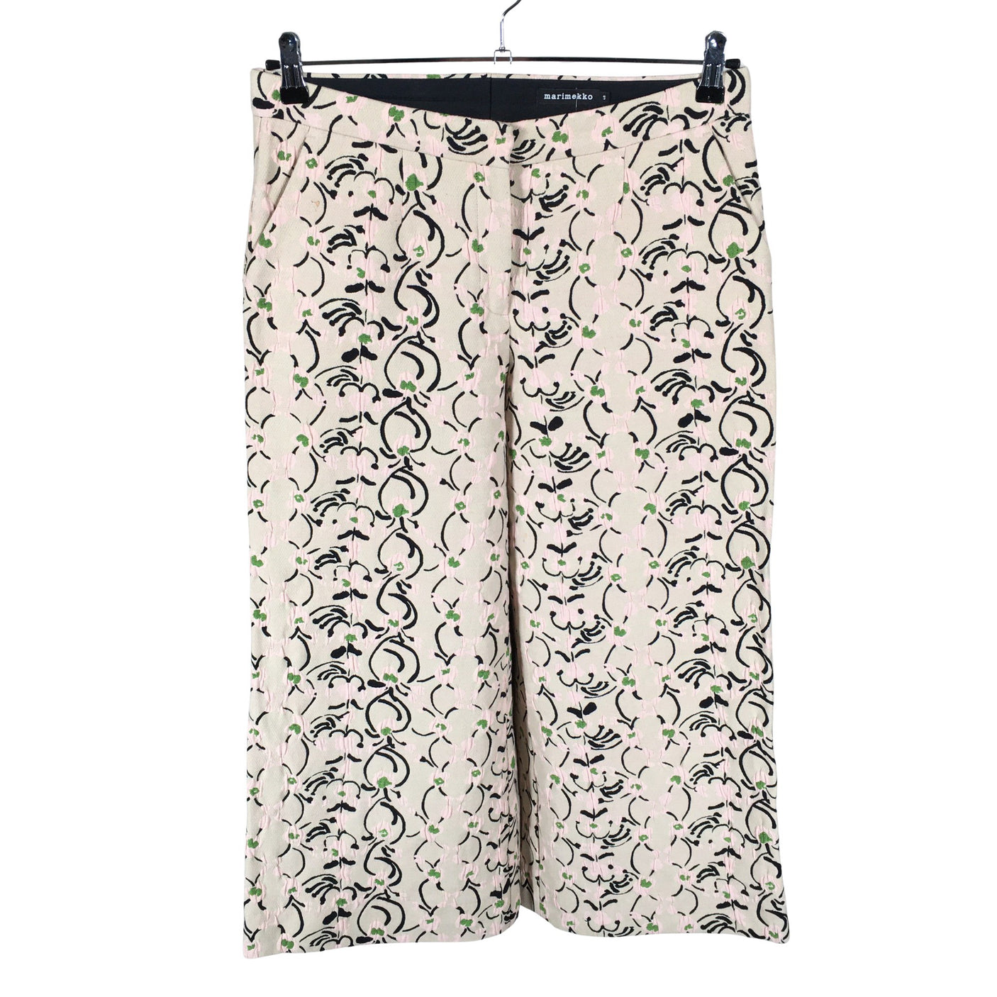 Naisten Marimekko - Kangashousut, koko 40 - Beige (1)