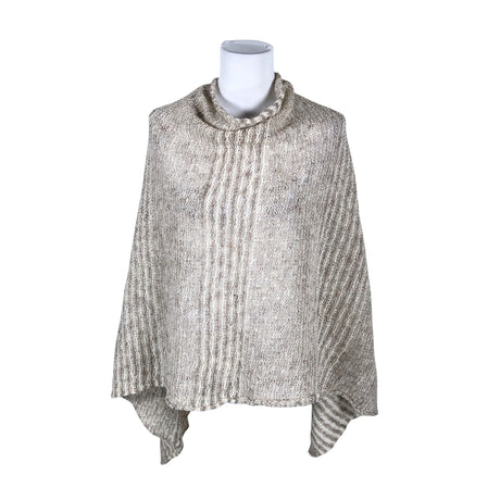 Naisten varma - Poncho, koko 40 - Beige ()