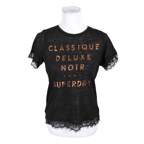 Naisten Superdry - T-paita, koko 38 - Musta ()