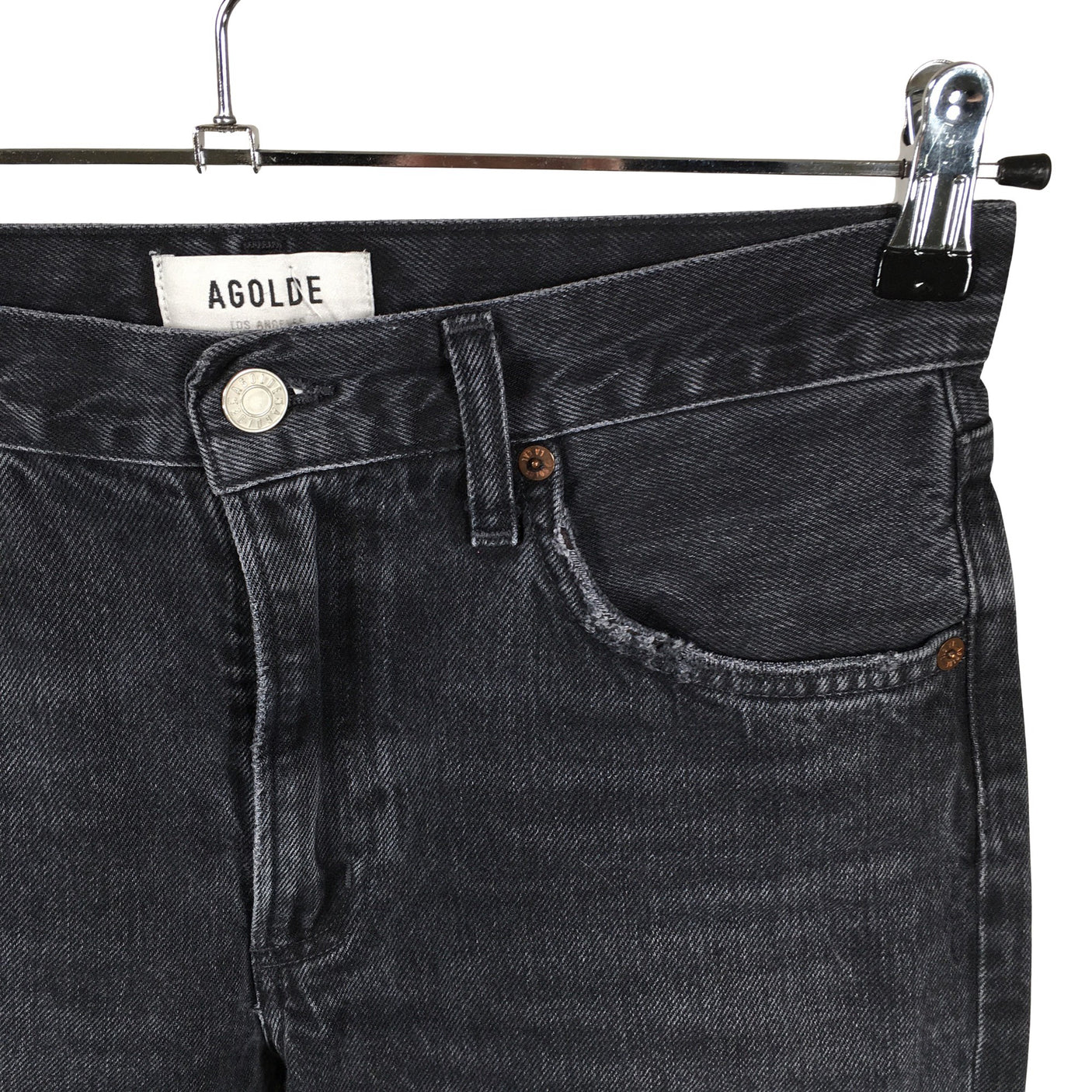 Naisten Agolde - Farkut, koko W25 - Harmaa (3)