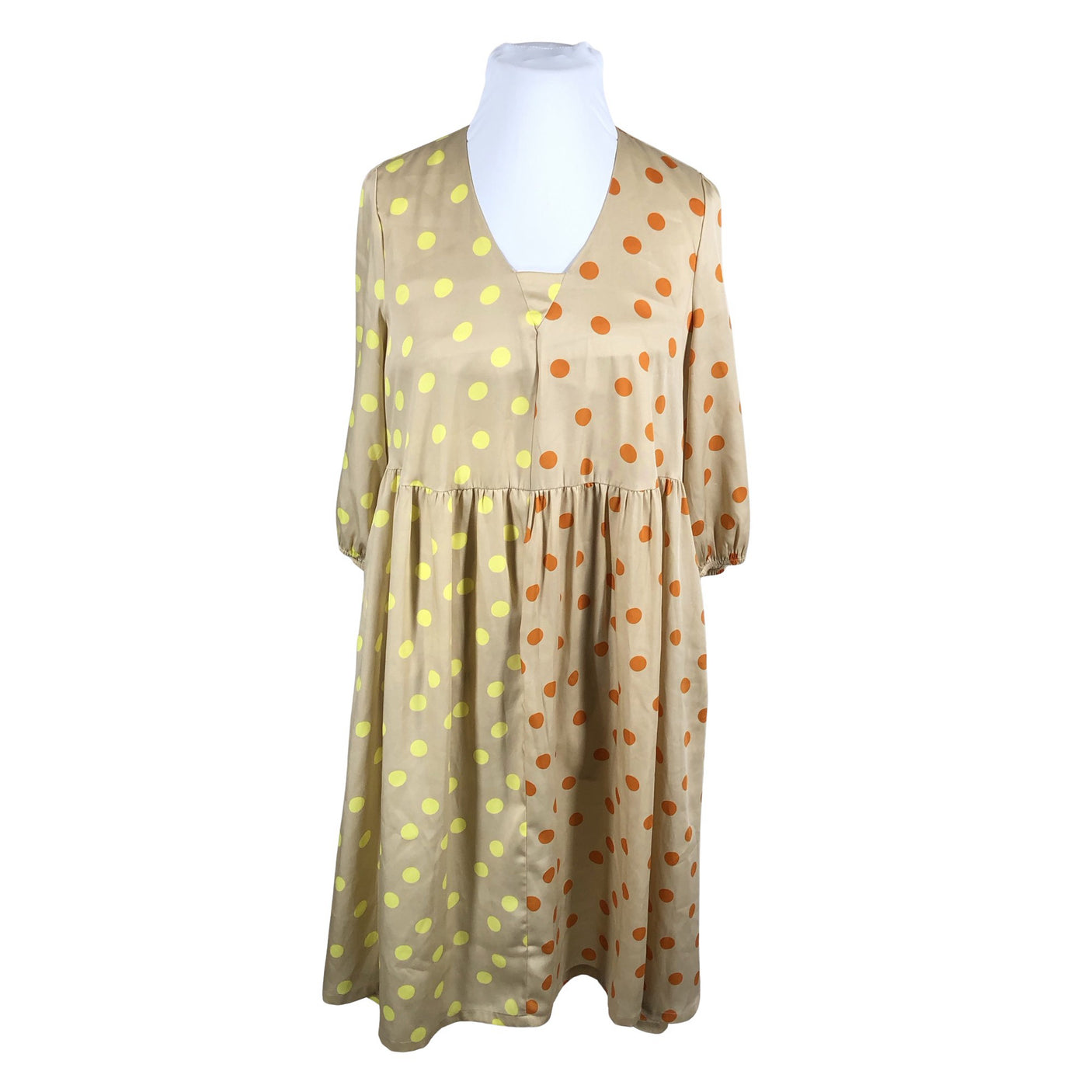 Naisten Gestuz - Sifonkimekko, koko 42 - Beige (1)