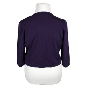 Naisten Laura Ashley - Neuletakki, koko 44 - Violetti (2)