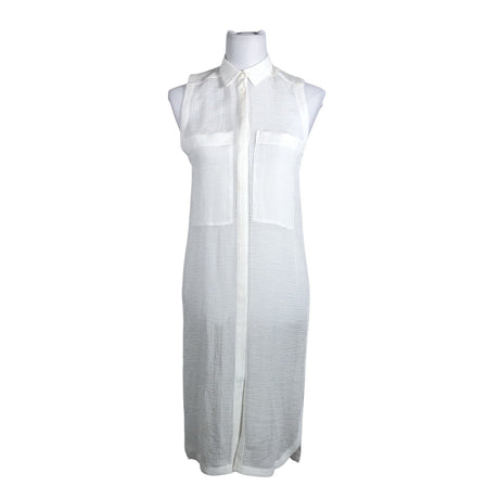 Naisten Helmut Lang - Sifonkimekko, koko 36 - Valkoinen ()