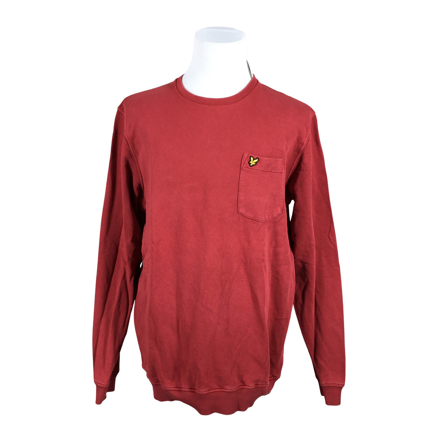 Miesten Lyle&Scott - Collegepaita, koko XL - Viininpunainen (1)