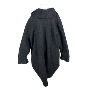 Naisten Handmade - Villakangastakki, koko 50 - Harmaa (2)