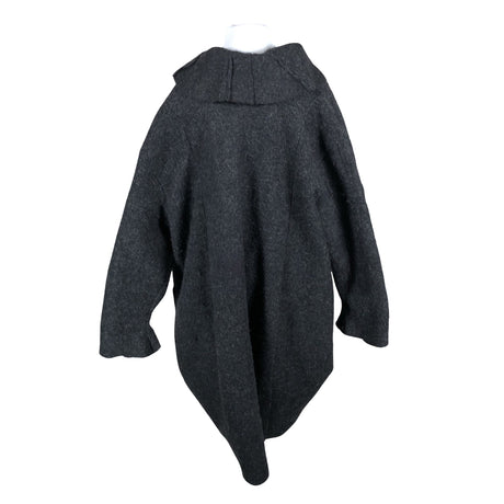 Naisten Handmade - Villakangastakki, koko 50 - Harmaa (2)