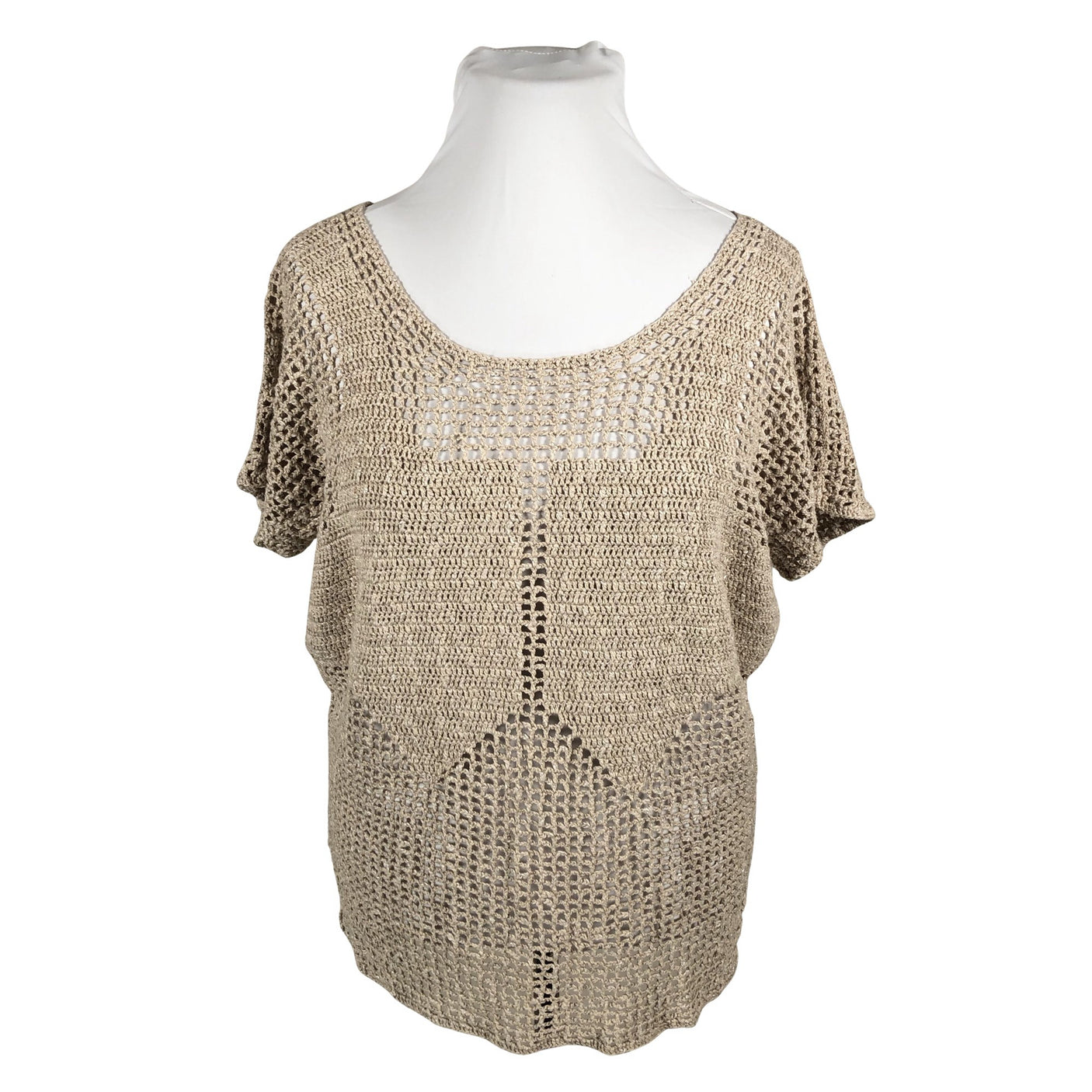 Naisten Handmade - Neulepaita, koko 46 - Beige (1)
