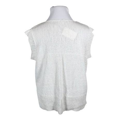 Naisten Handmade - Neuleliivi, koko 50 - Valkoinen (2)