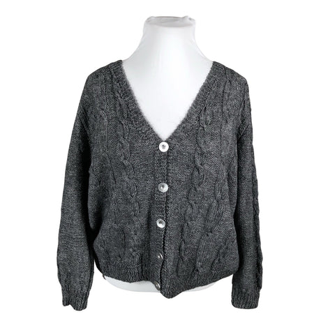 Naisten Handmade - Neuletakki, koko 50 - Harmaa ()