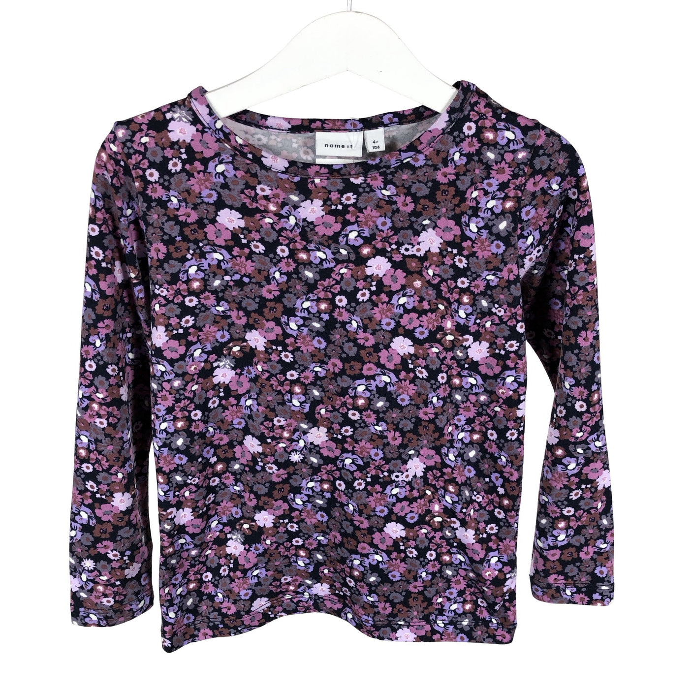 Tyttöjen Name It - Trikoopaita, koko 98 - 104 - Violetti (1)