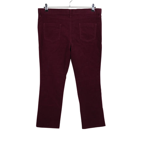 Naisten Marks&Spencer - Samettihousut, koko 44 - Viininpunainen (2)