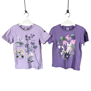Tyttöjen Polarn O. Pyret - T-paita, koko 122 - 128 - Violetti (1)