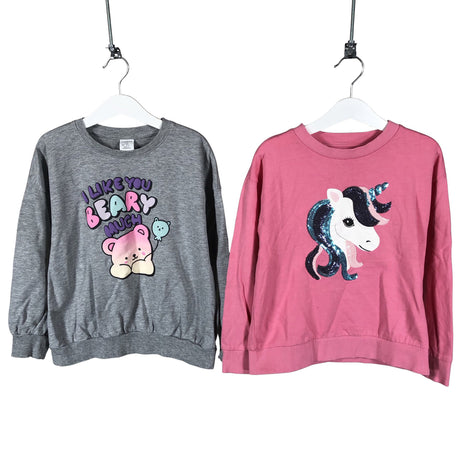 Tyttöjen Lindex - Collegepaita, koko 128 - 134 - Harmaa ()