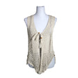 Naisten Handmade - Neuleliivi, koko 36 - Ruskea ()