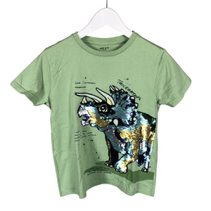Unisex Next - T-paita, koko 140 - 146 - Vihreä (1)