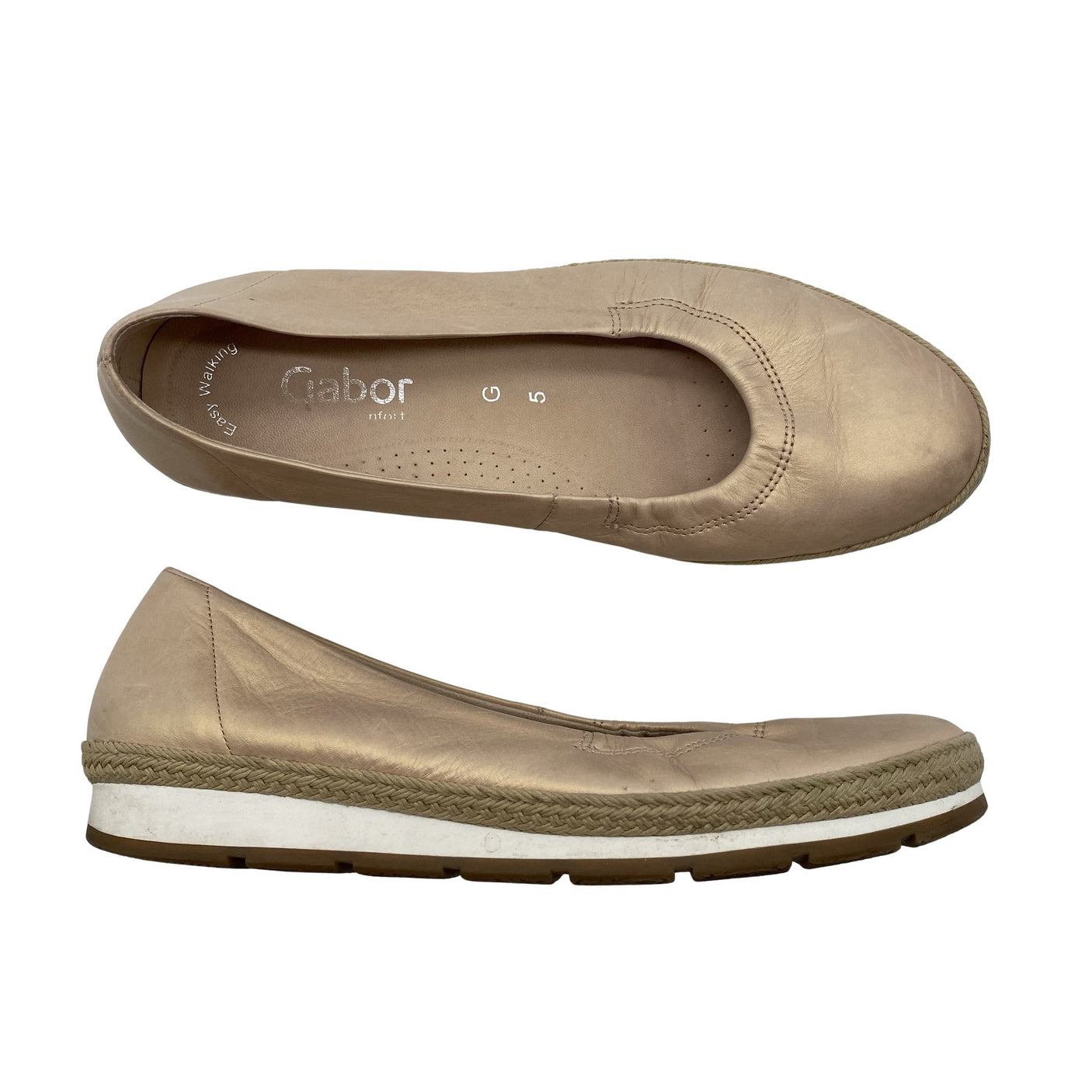 Naisten Gabor - Ballerinat, koko 38 - Beige (1)