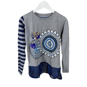 Tyttöjen Desigual - Trikoopaita, koko 158 - 164 - Harmaa (1)