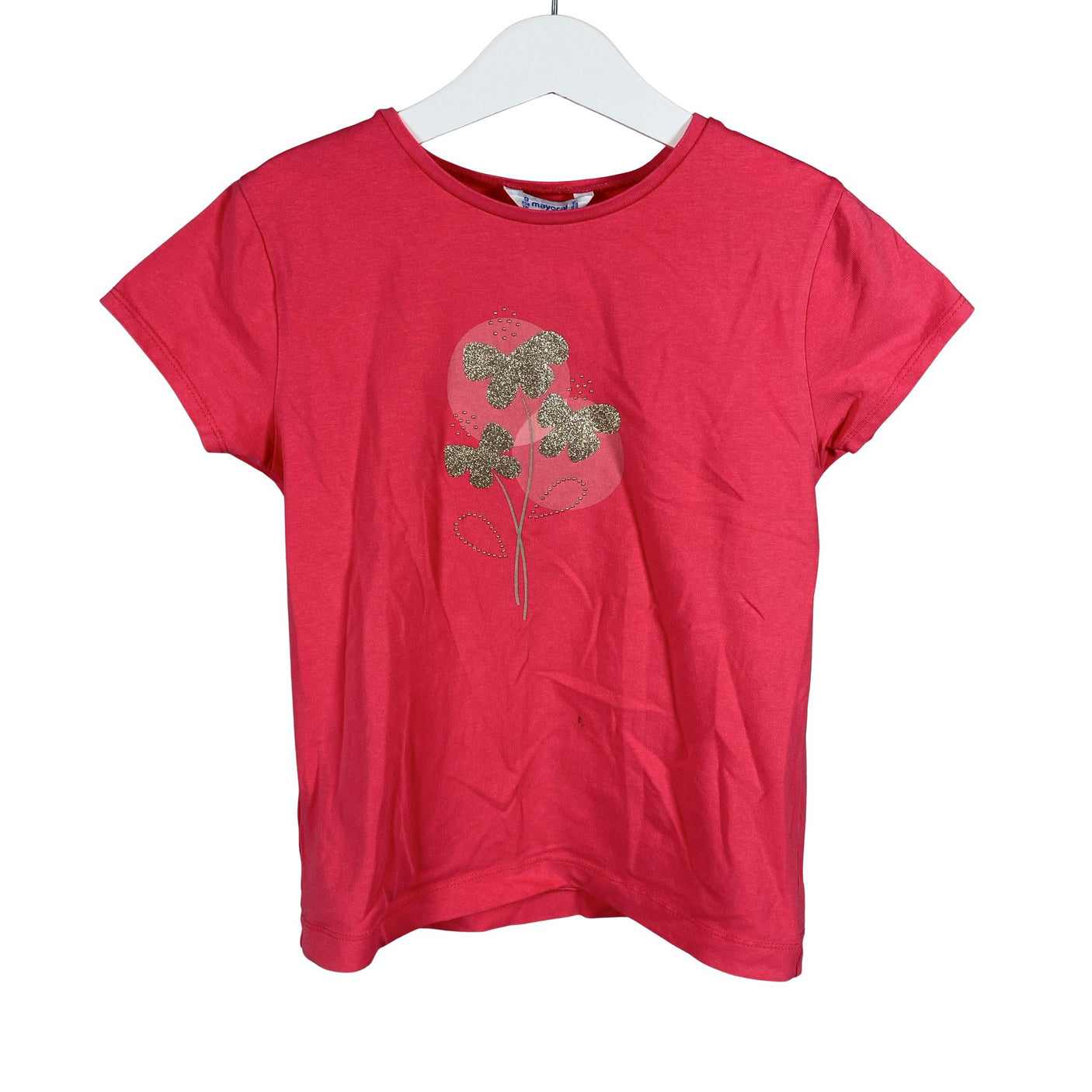 Tyttöjen Mayoral - T-paita, koko 128 - 134 - Pinkki (1)