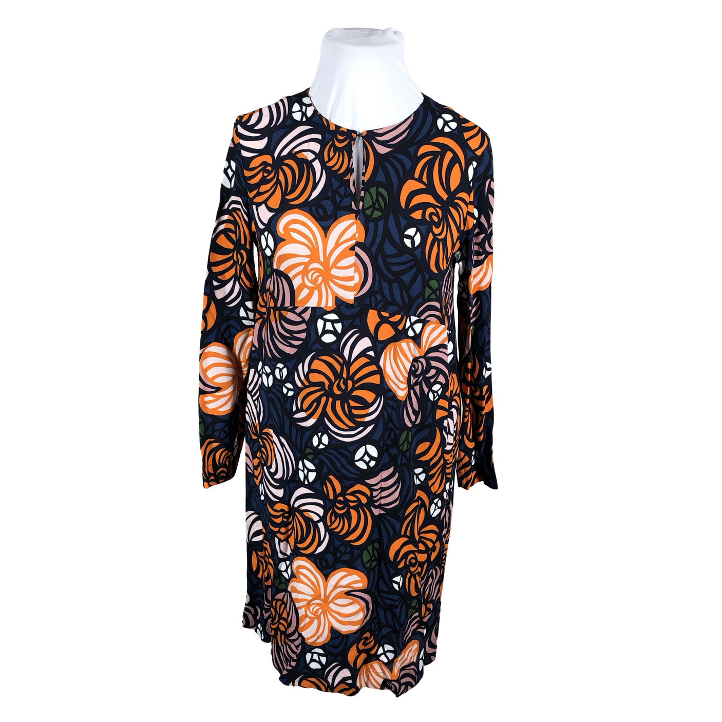 Naisten Marimekko - Sifonkimekko, koko 46 - Oranssi (1)