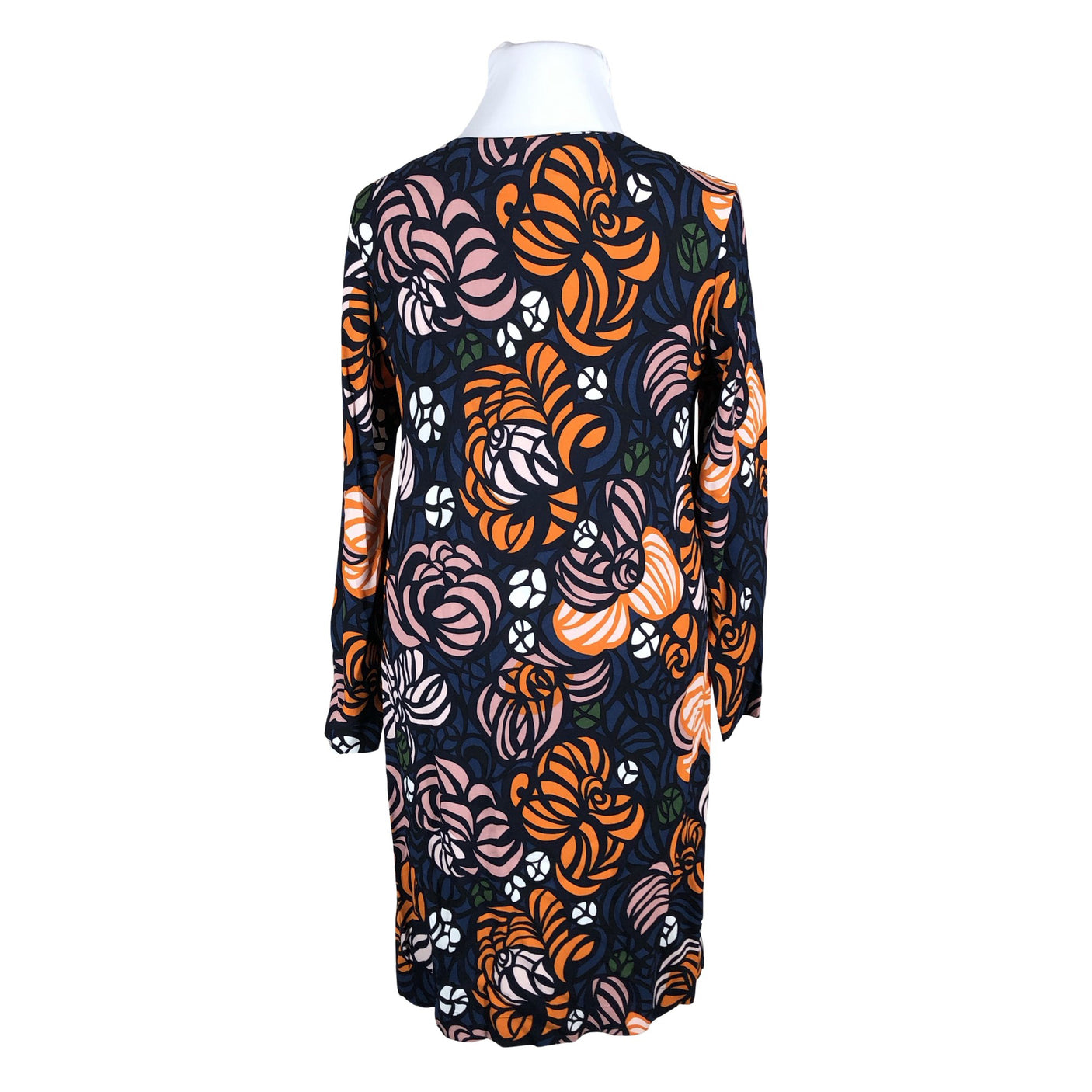 Naisten Marimekko - Sifonkimekko, koko 46 - Oranssi (2)