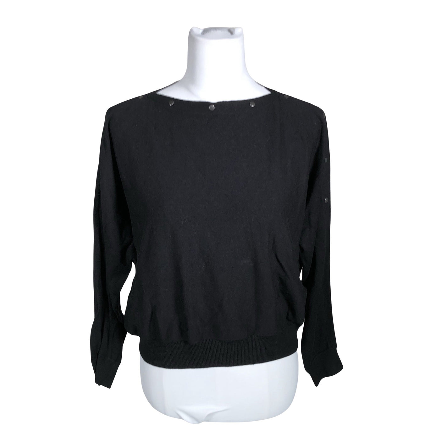 Naisten Maglia - Neulepaita, koko 38 - Musta (1)