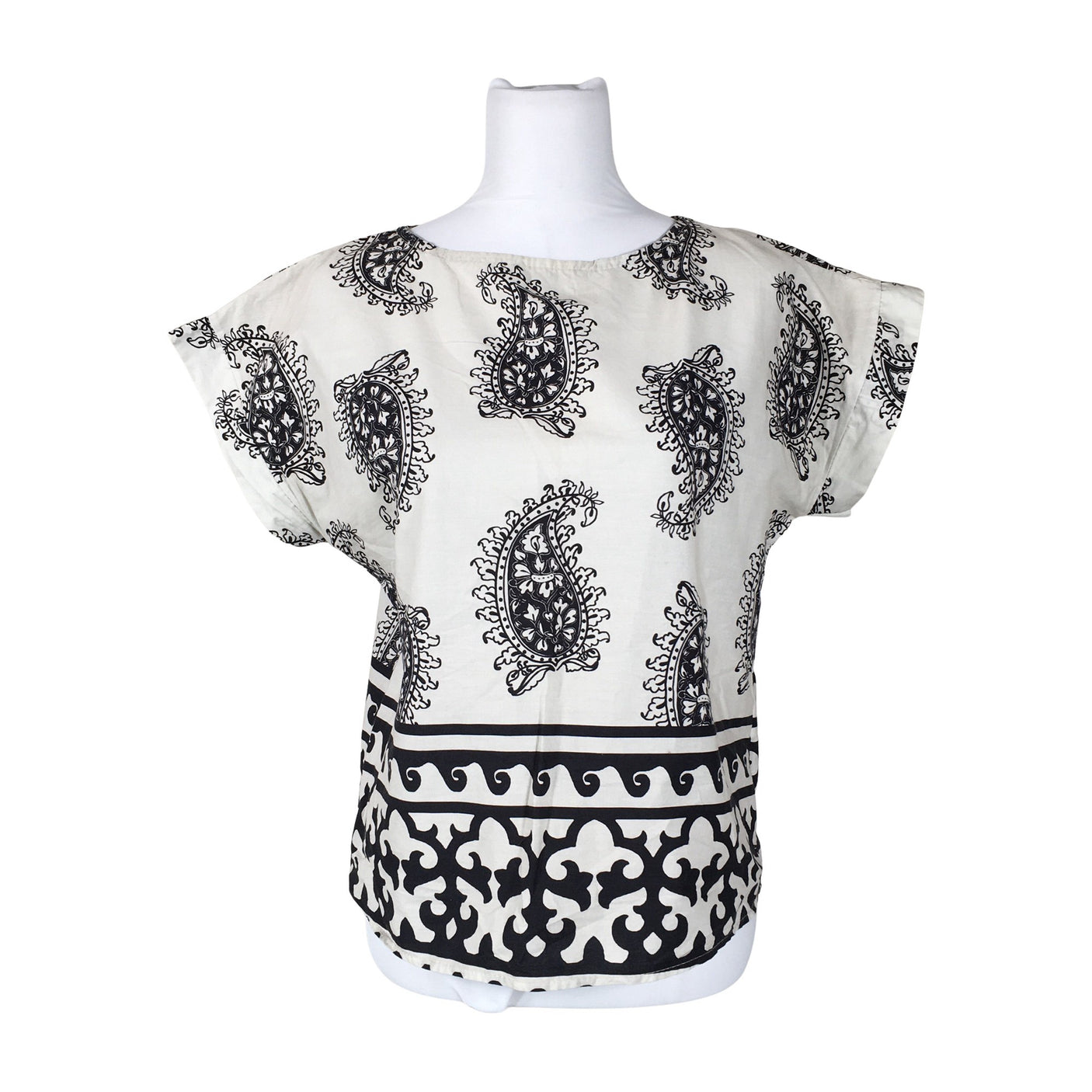 Naisten New Collection - Lyhythihainen pusero, koko 40 - Valkoinen (1)