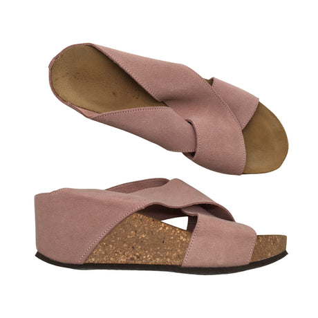 Naisten Birkenstock - Kiilakorkosandaalit, koko 38 - Vaaleanpunainen ()