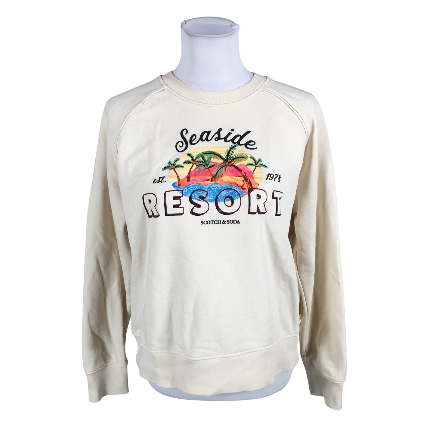Naisten Scotch&Soda - Collegepaita, koko 38 - Luonnonvalkoinen (1)