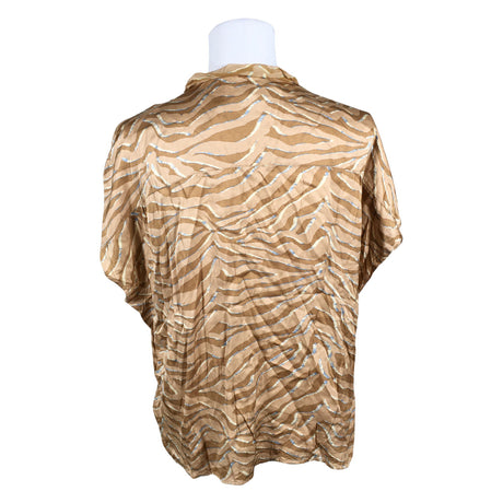 Naisten Mos Mosh - Lyhythihainen pusero, koko 40 - Beige (2)