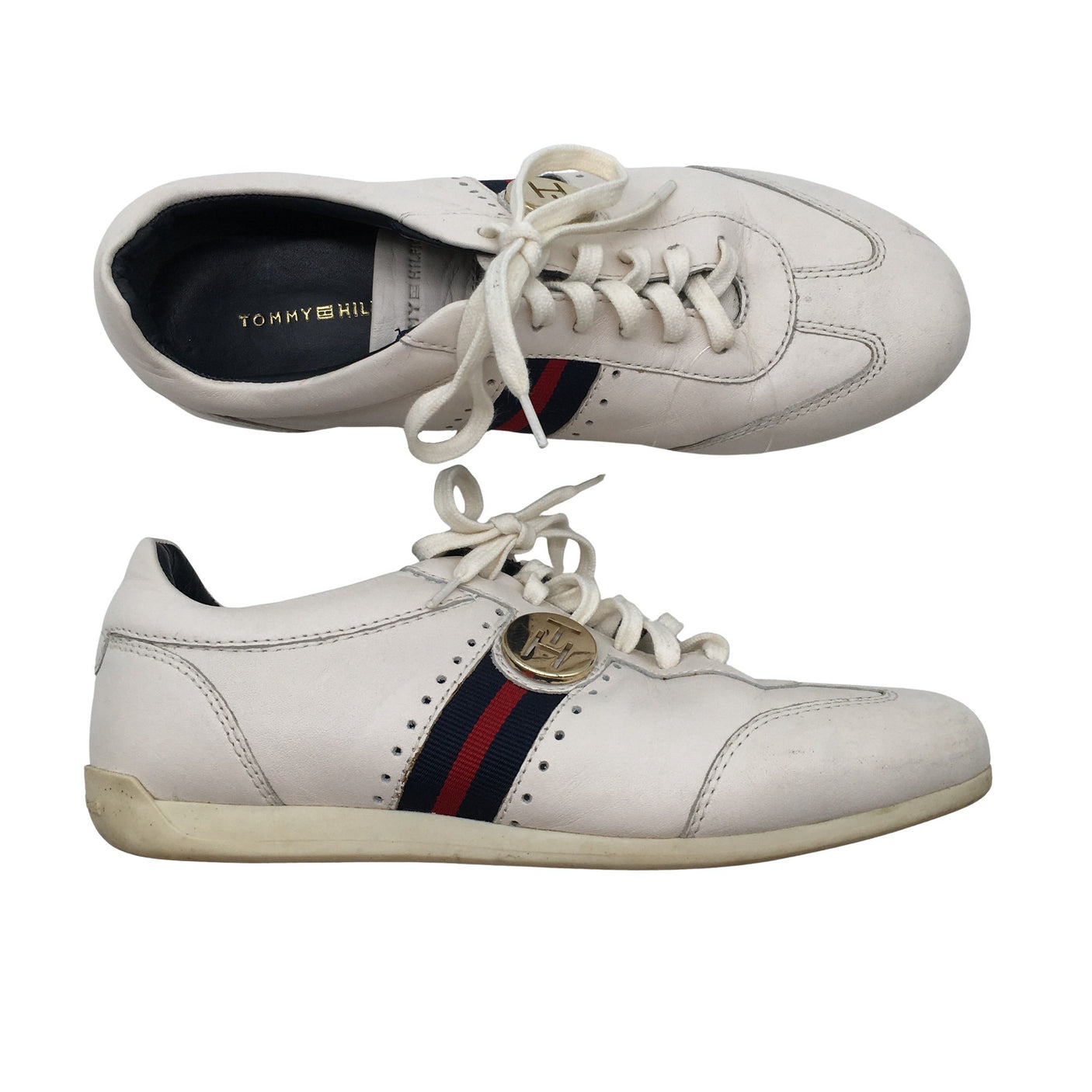 Naisten Tommy Hilfiger - Tennarit, koko 37 - Luonnonvalkoinen (1)