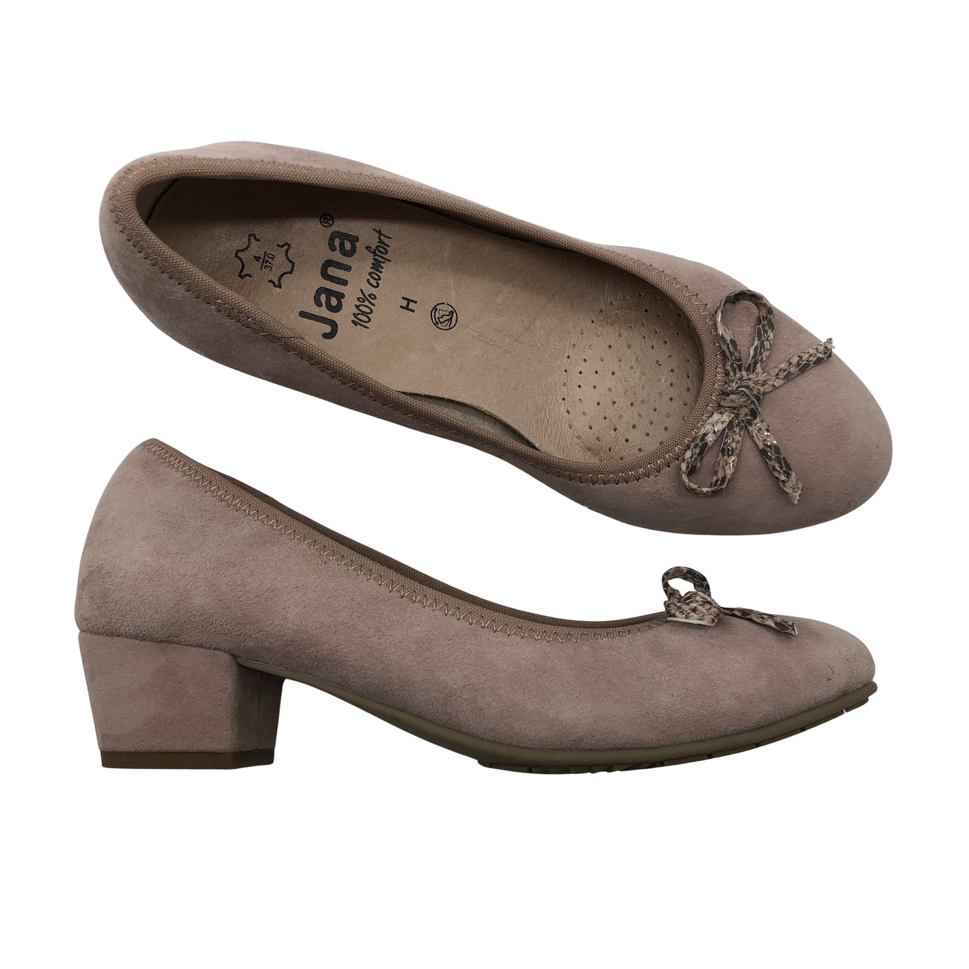 Naisten Jana - Korkokengät, koko 37 - Beige (1)