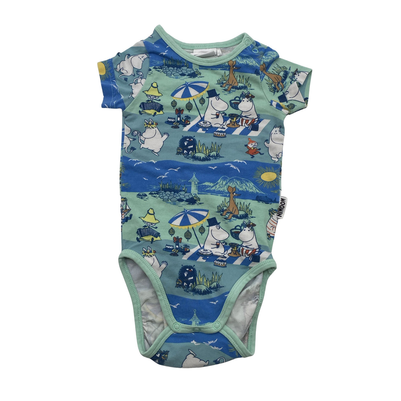 Unisex Moomin by Martinex - Body, koko 62 - 68 - Turkoosi (1)