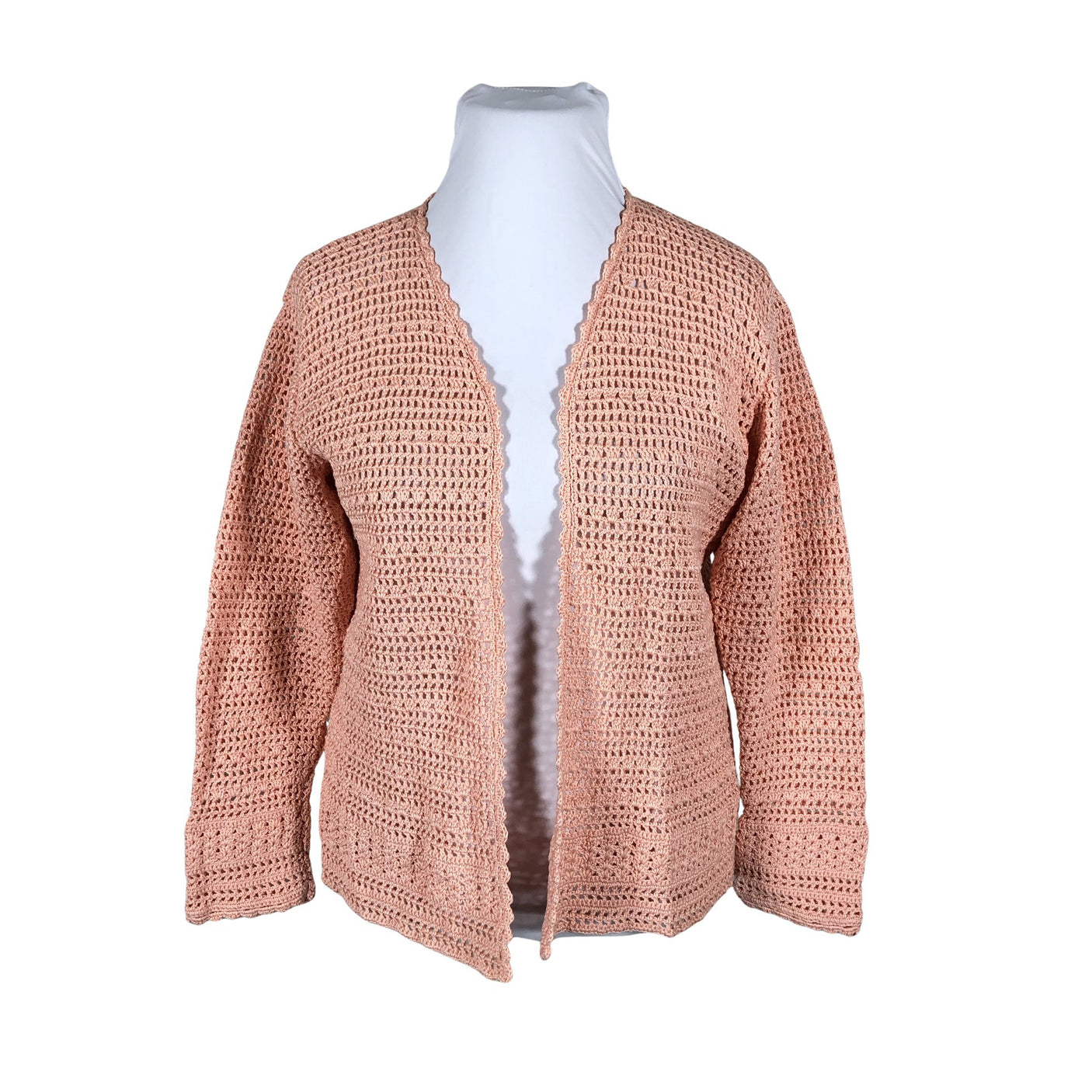 Naisten Handmade - Neuletakki, koko 44 - Vaaleanpunainen (1)