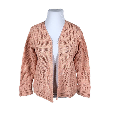 Naisten Handmade - Neuletakki, koko 44 - Vaaleanpunainen ()