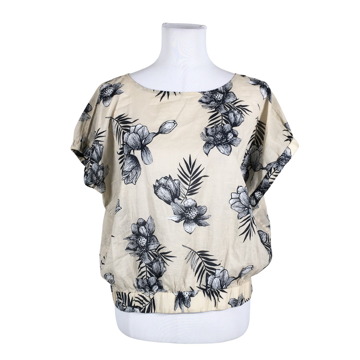 Naisten Marc O'Polo - Lyhythihainen pusero, koko 36 - Beige (1)