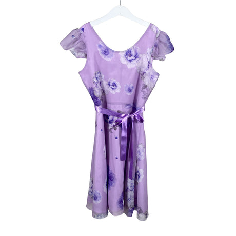Tyttöjen Mingnelin - Juhlamekko, koko 140 - 146 - Violetti ()