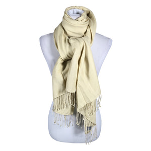 Naisten Pashmina - Huivi, koko Maxi - Beige (1)