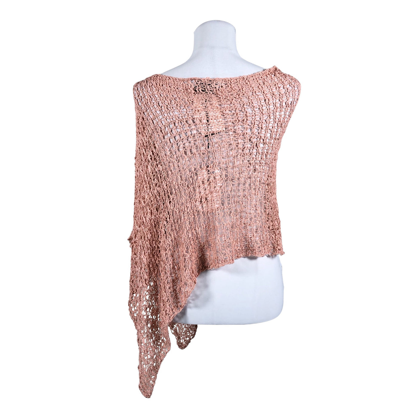 Naisten Bohemiana - Poncho, koko 40 - Vaaleanpunainen (2)