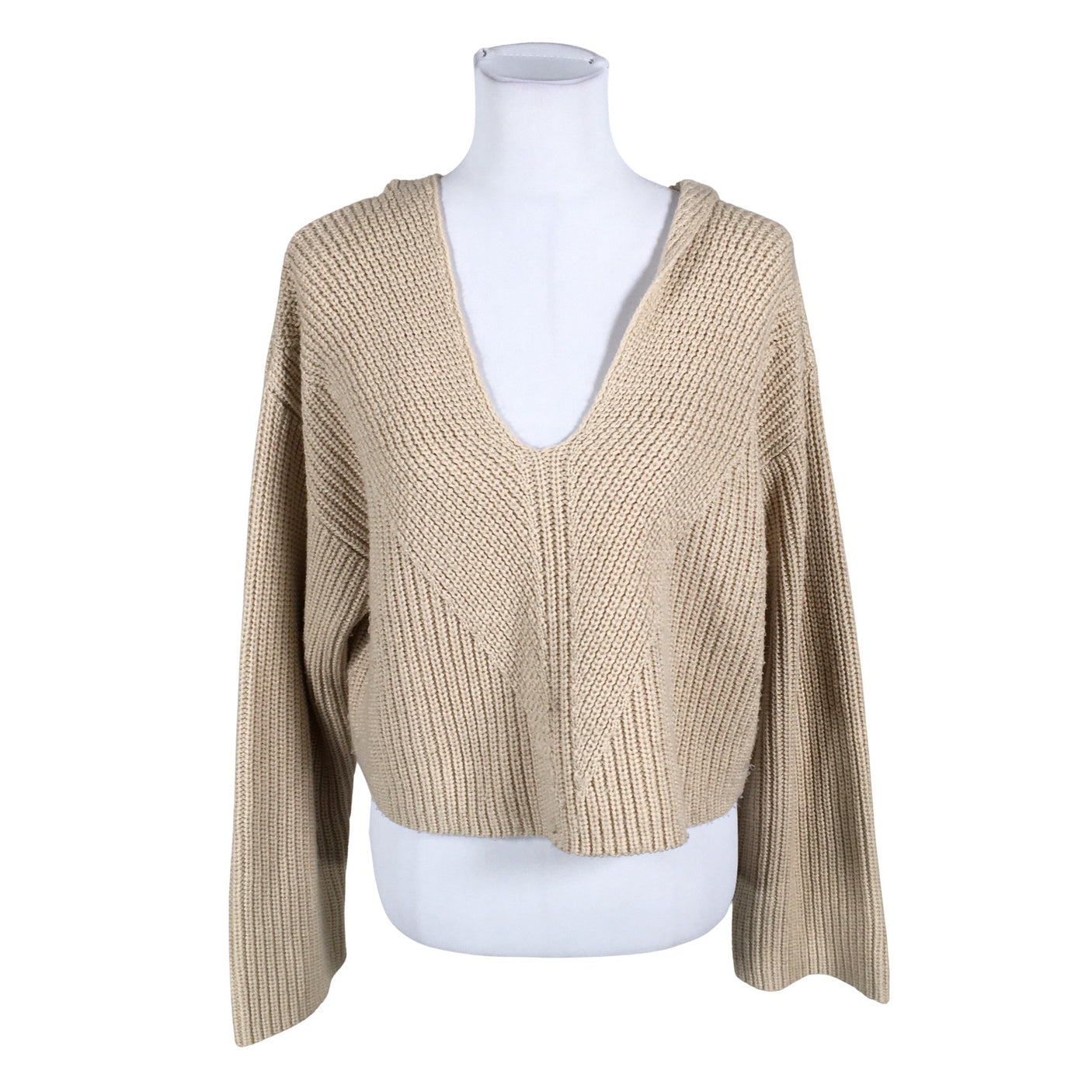 Naisten Fashion Union - Neulepaita, koko 40 - Beige (1)